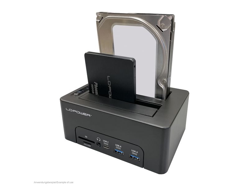 LC-Power Dockingsstation LC-DOCK-C-MULTI-HUB Docking Station für 2.5