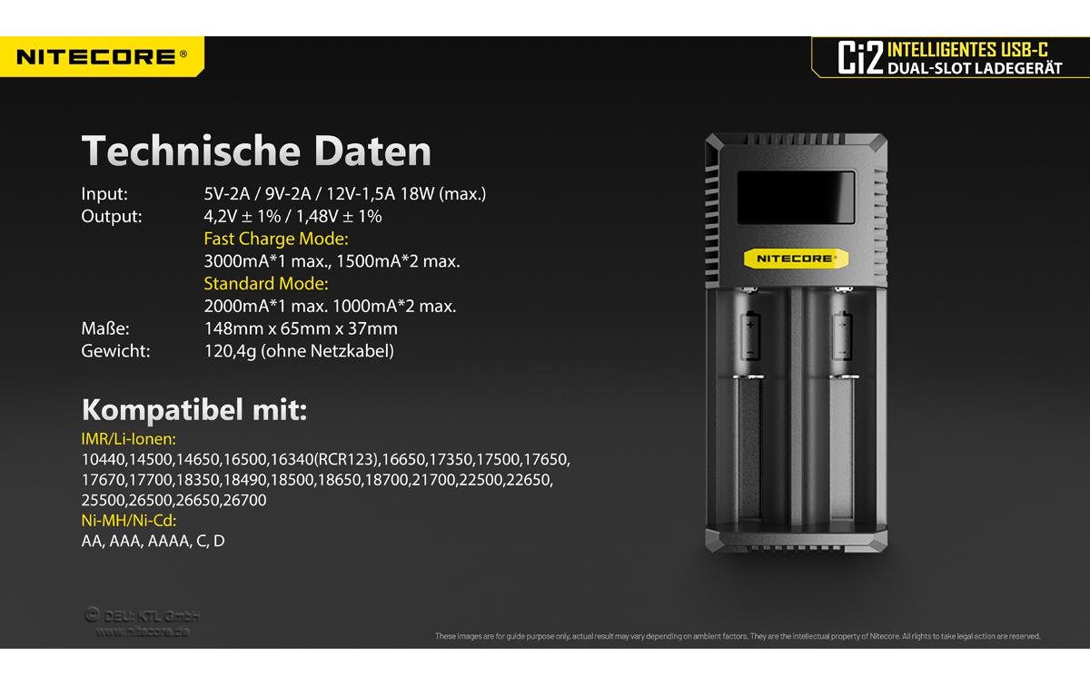 Ladegerät Ci2 USB-CUSB-Ladegerät