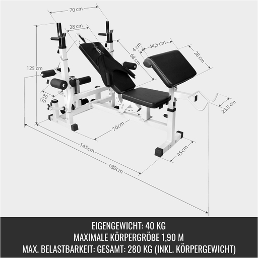Estação Universal Gorilla Sports com Conjunto de Halteres Cromados de 108 kg