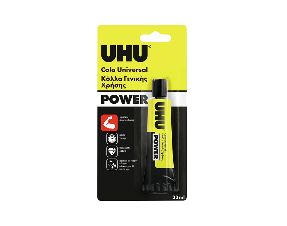 COLA UHU POWER MULTIFUNÇÕES 33ML