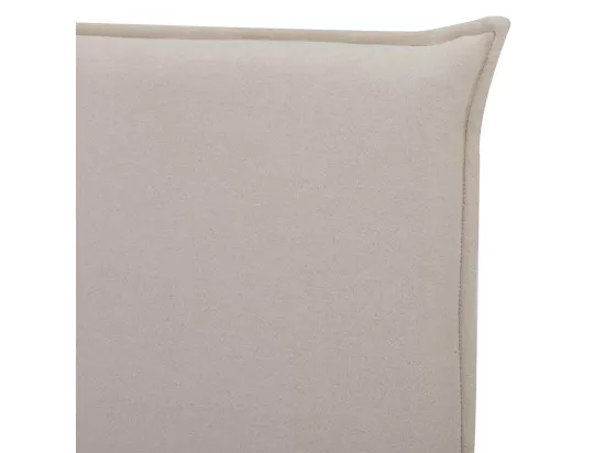 Macbeth - Tête de lit en coton et lin L150cm : Couleur - Naturel