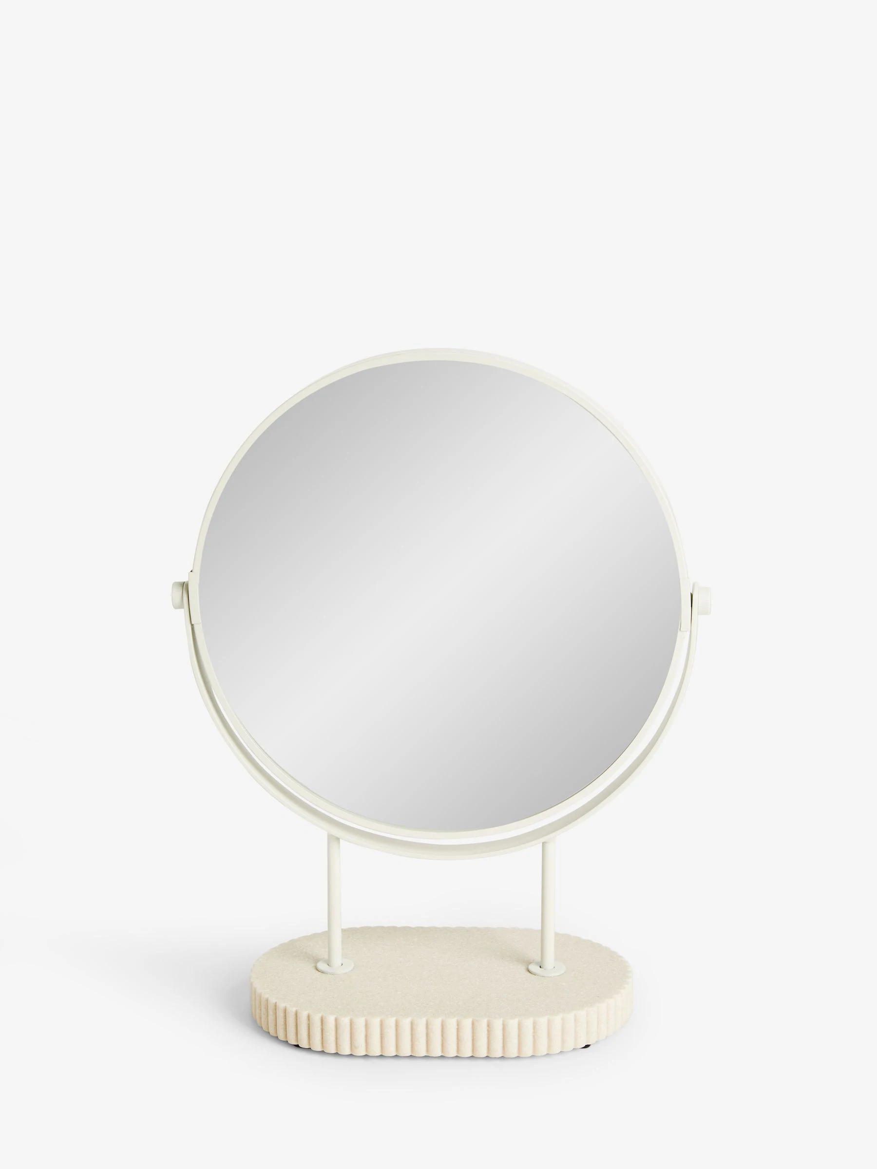 Resin Ribbed 5x Magnification Dressing Table Mirror