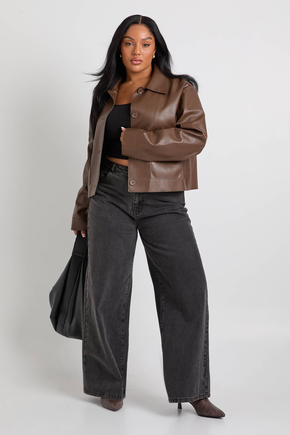 boohoo Veste à col boutonnée Plus