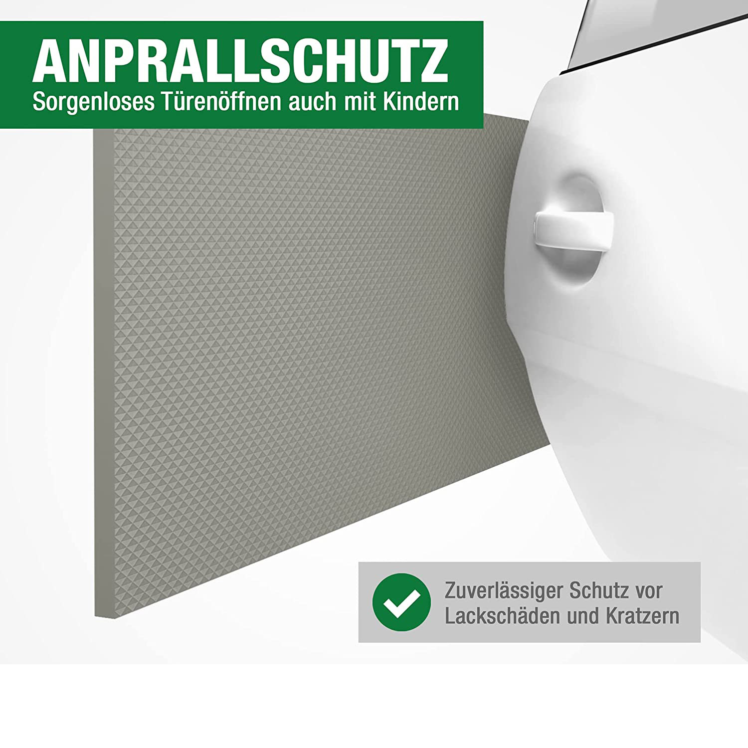(2mx20cm) Garagenwand Stoss Schutz Selbstklebender Auto Türe Kollisionsschutz - Grau