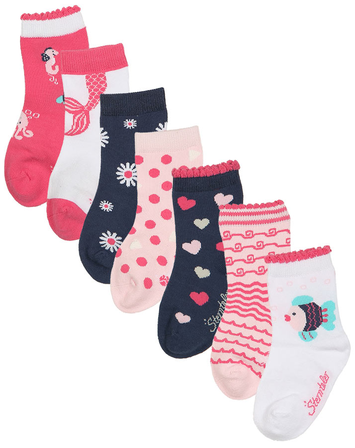 Socken UNTERWASSER 7er-Pack in bunt