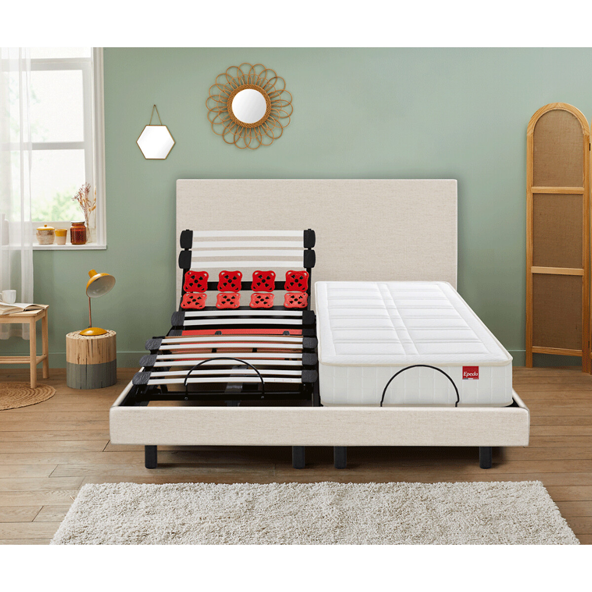 EPEDA<br>Base de cama elétrica relaxante Escapade