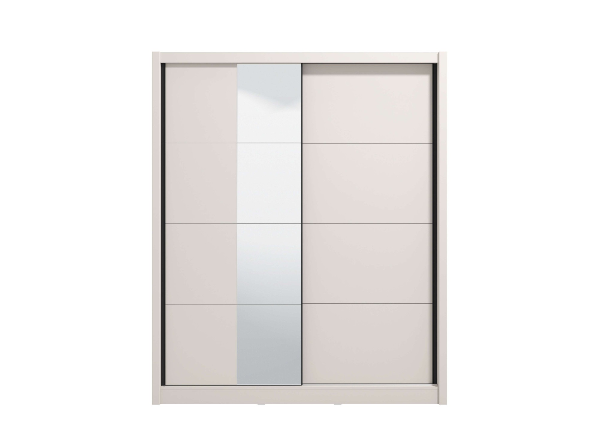 INOSIGN Schwebetürenschrank »Albi, Schlafzimmerschrank, Wäscheschrank in cashmere oder weiss« Kleiderschrank mit Spiegel MIT Innenausstattung,FSC®-zertifiziert