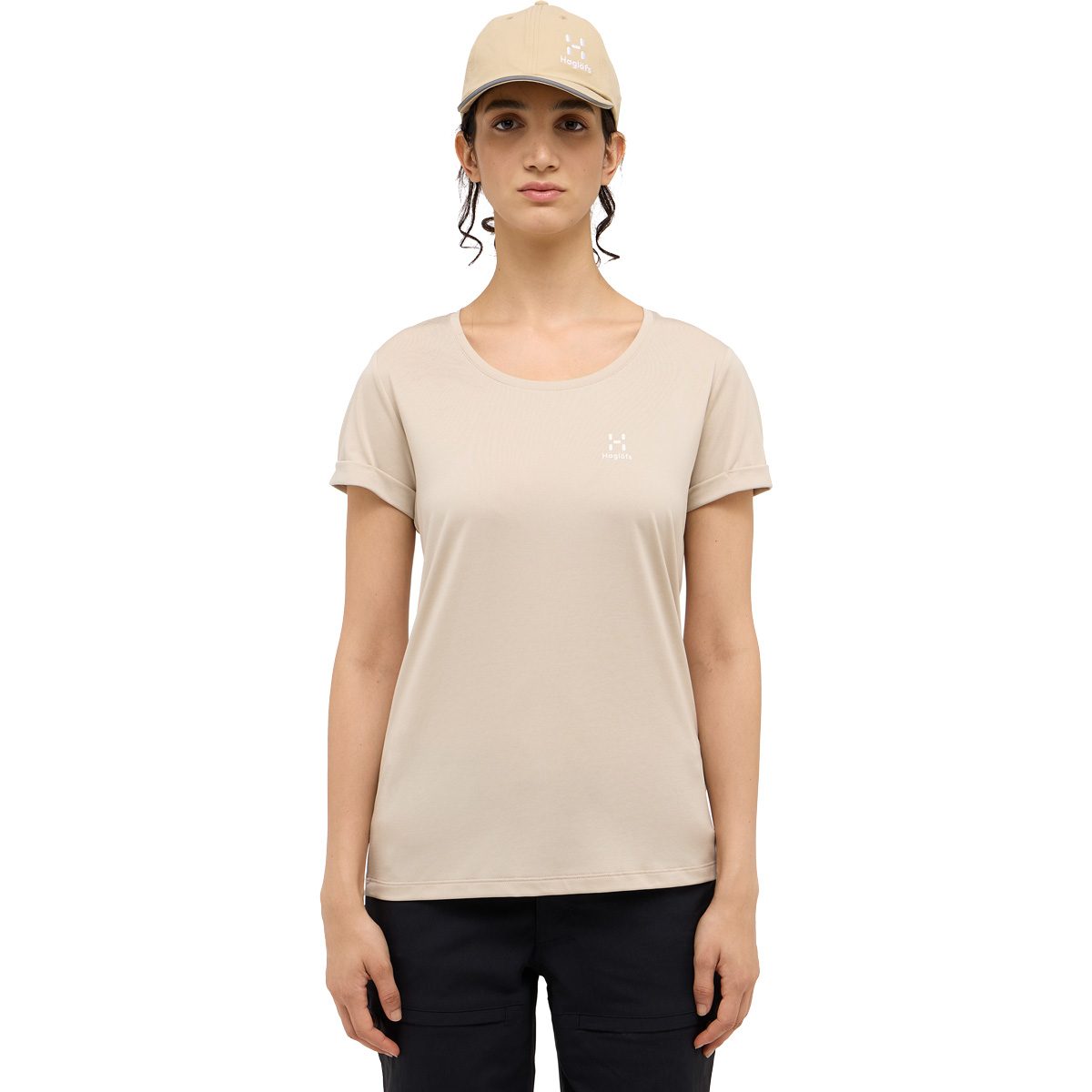 Haglöfs Ridge Hike T-Shirt Damen chalk beige