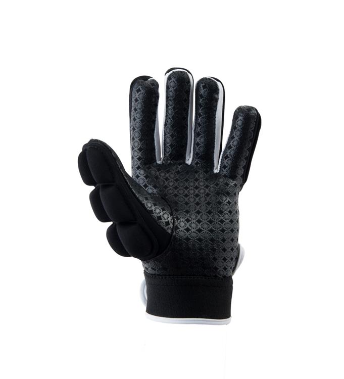The Indian Maharadja Glove shell/foam full finger (left)-black Hockeyhandschoen