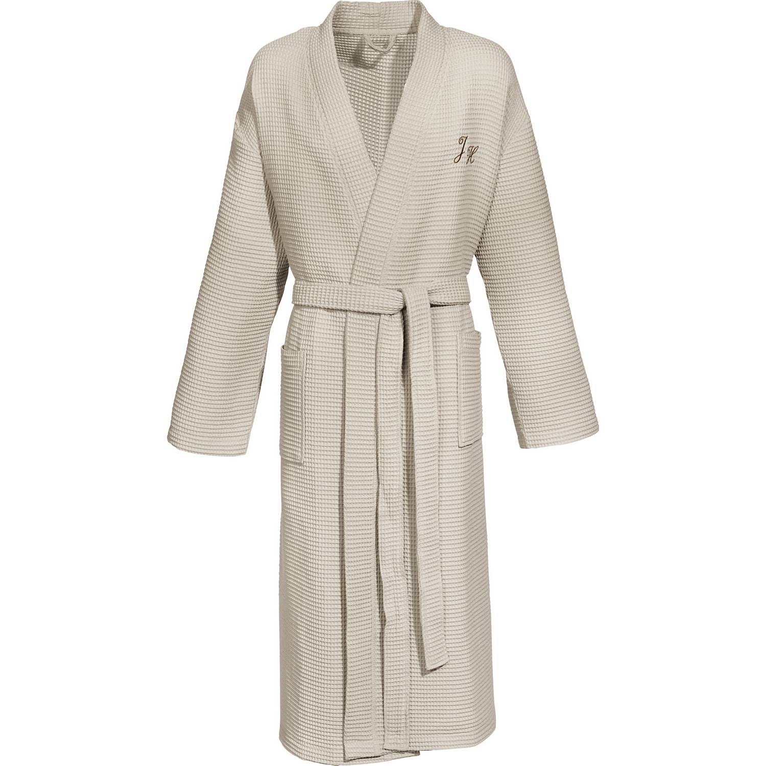 Erwin Müller Piqué Unisex-Bademantel lang 