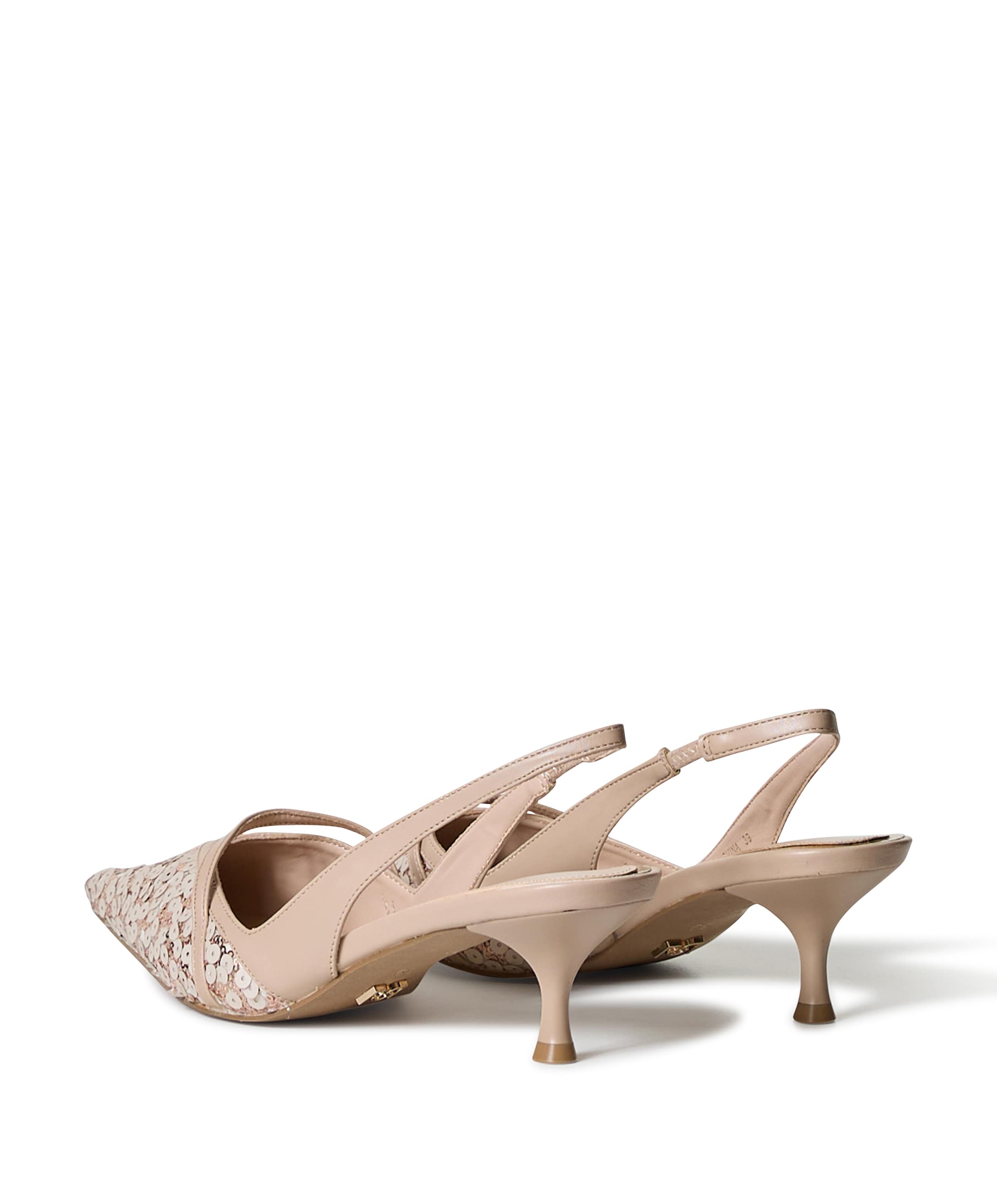 Rinascimento Decolete Bassa Pailettes dames slingbacks roze