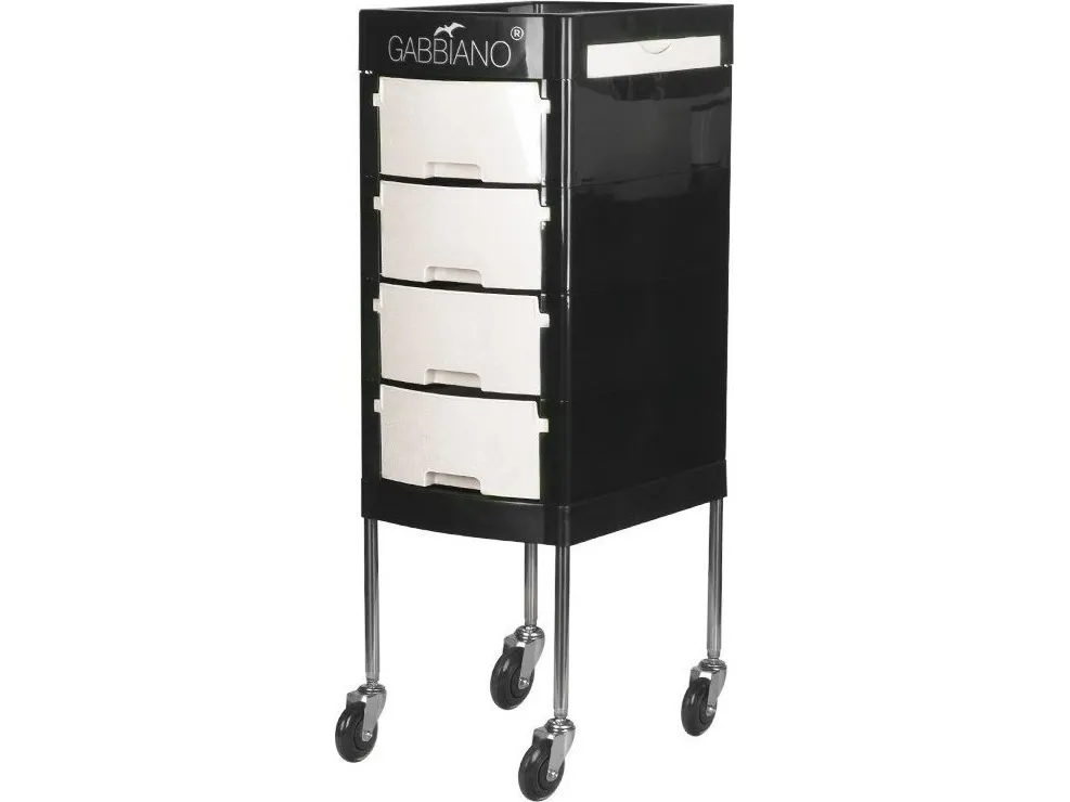 Activeshop Gabbiano frisørassistent FT65-1 sort/hvid