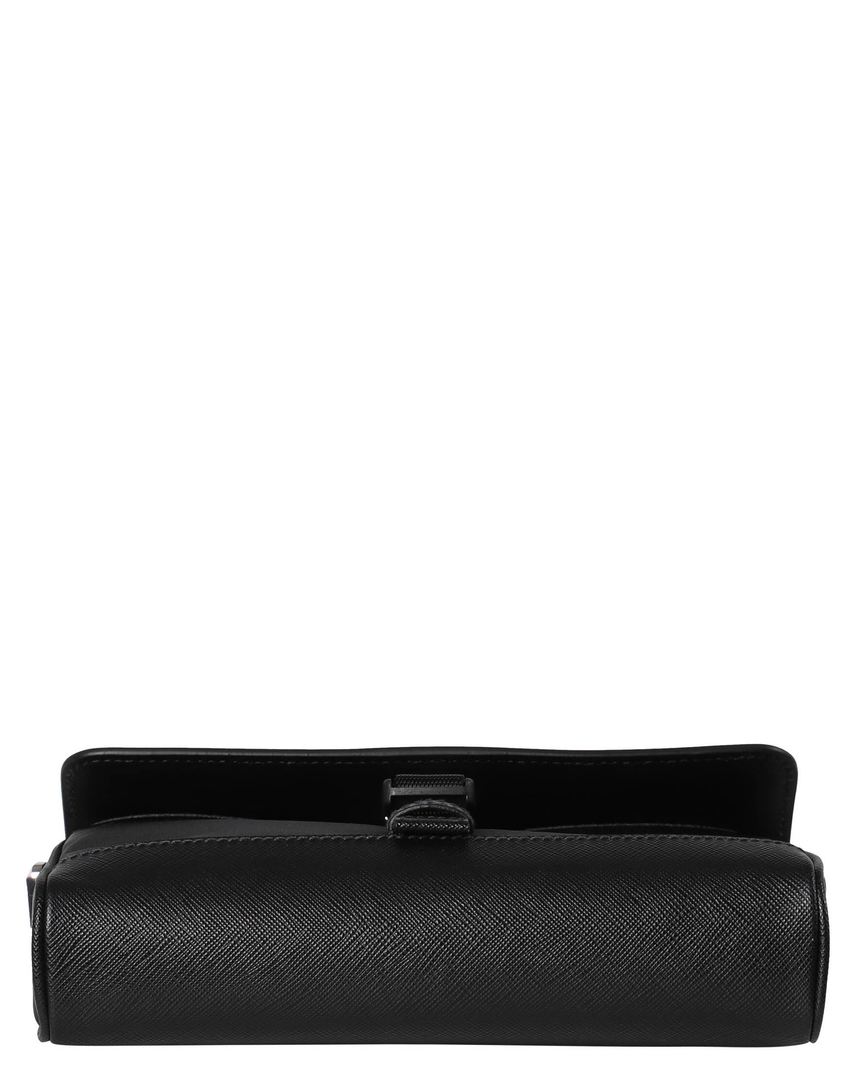 Prada| Herren Umhängetasche aus Re-Nylon und Saffiano Leder