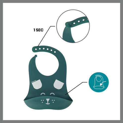 Coffret repas 6-12 mois 3 pièces FIRST'ISY chien bleu - BABYMOOV