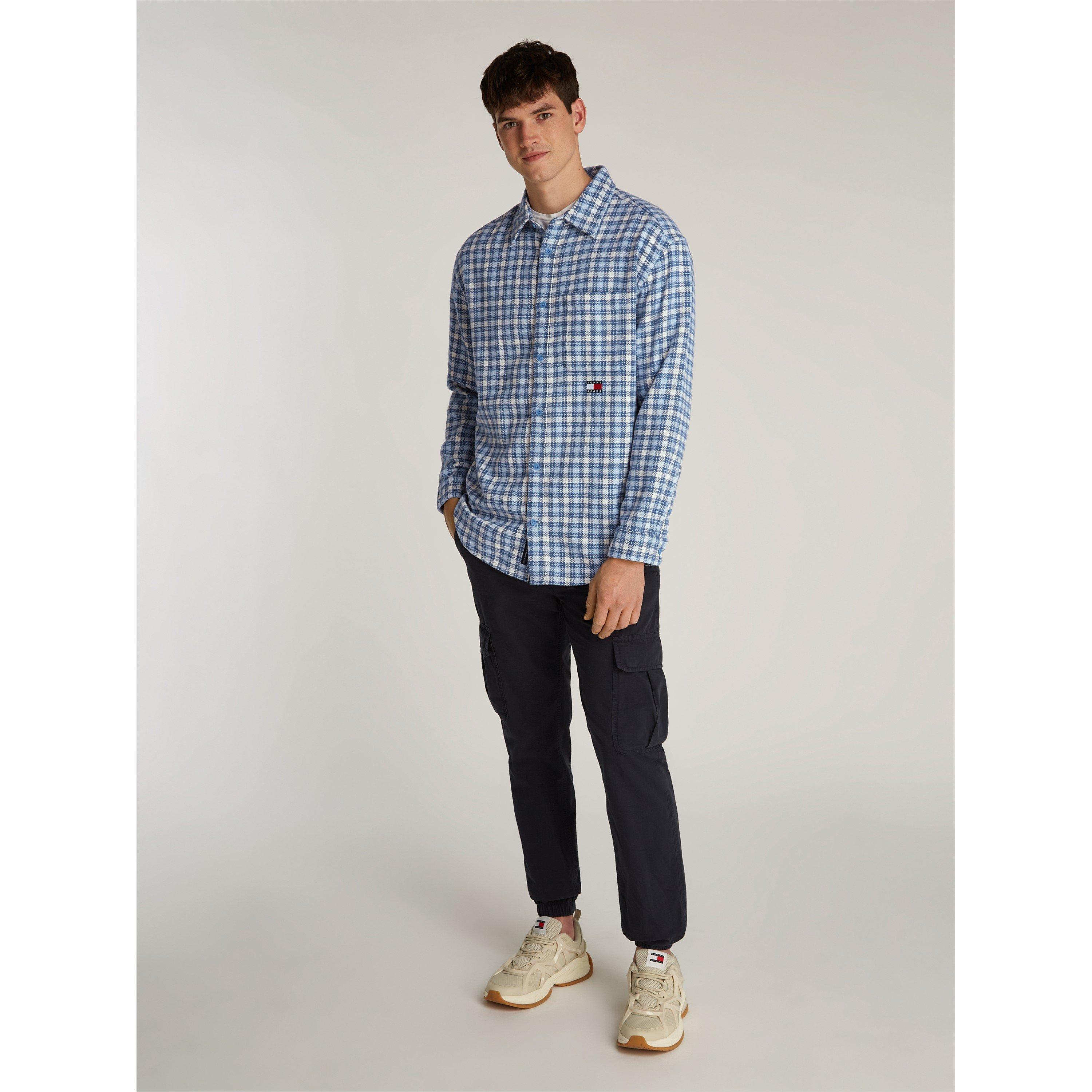 Tommy Jeans TJM BADGE FLANNEL SHIRT EXT