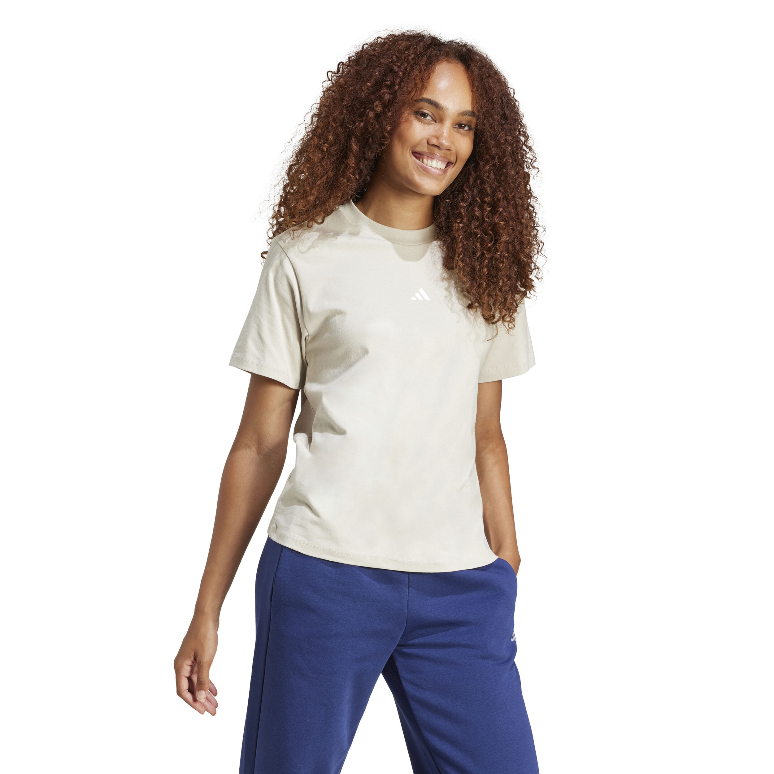 adidas Essentials Small Logo T-shirt Femmes - Gris