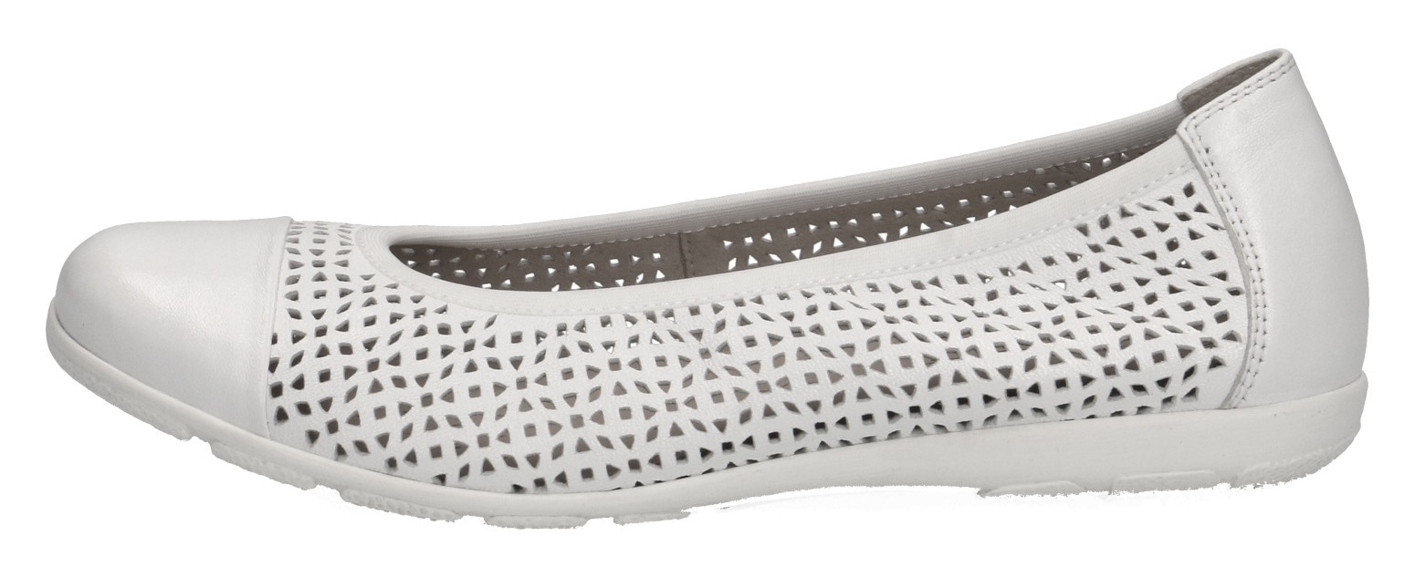 Caprice Ballerina  , Slipper, Bequemschuh, Schlupfschuh mit Perforation