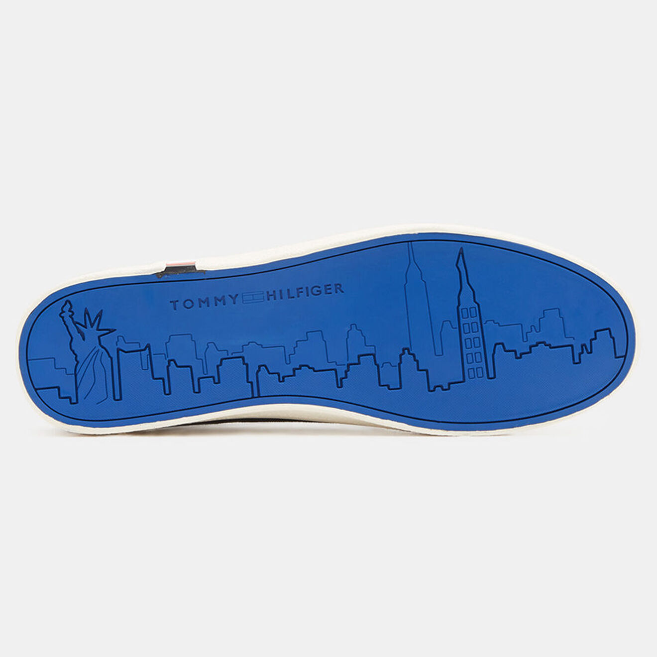 Tommy Hilfiger Baskets en Velours de Cuir Corporate bleu marine