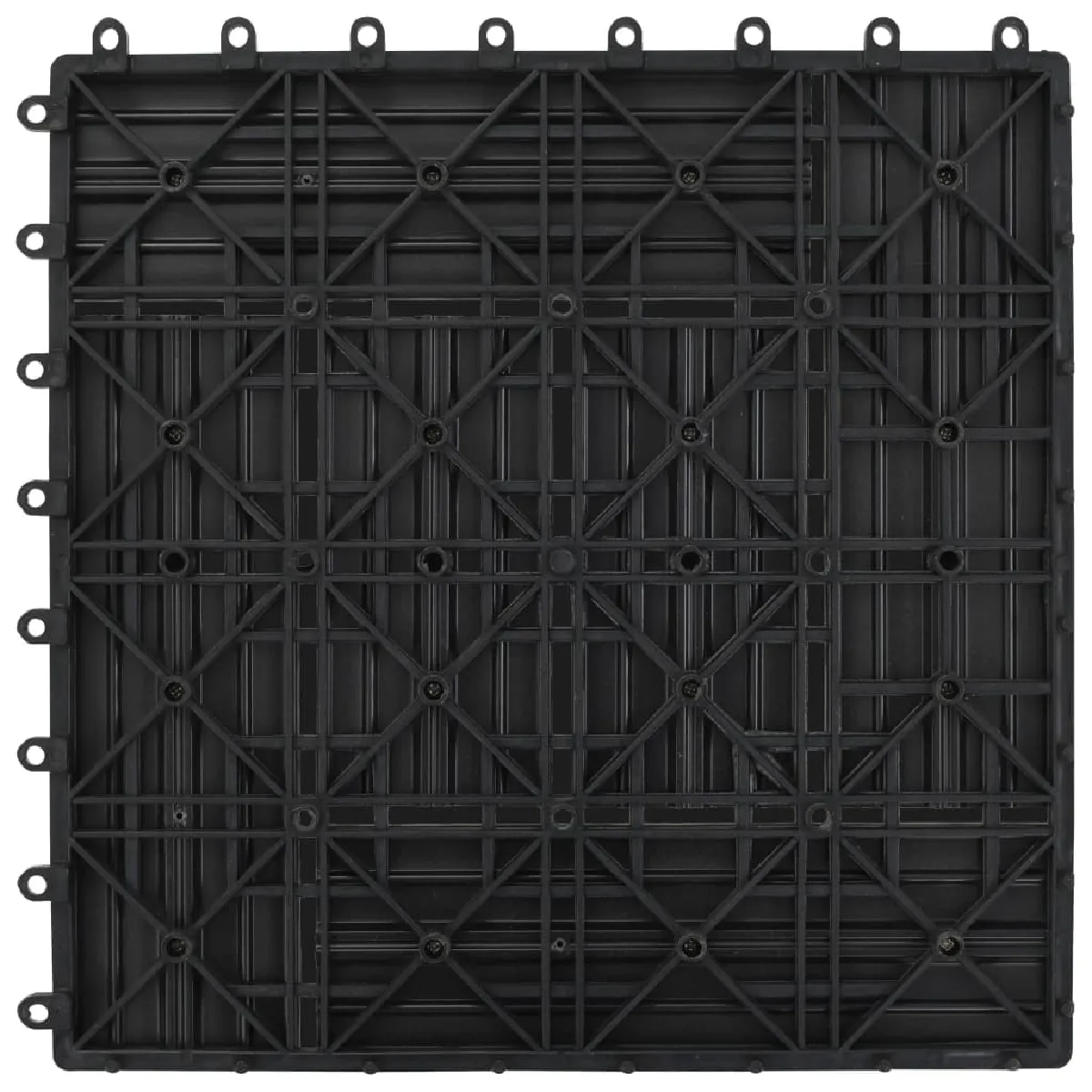 vidaXL Carreaux de terrasse 2m² - WPC Gris