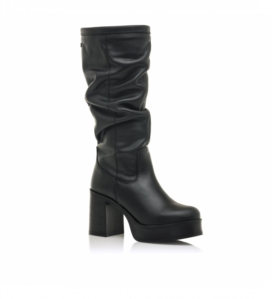 Botas Mustang Sixties pretas - Altura do salto: 8 cm -