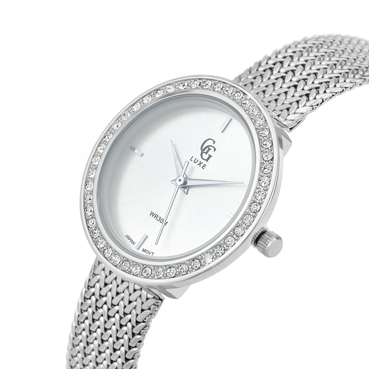 Montre Mona élégante ornée de Cristaux scintillants SC Crystal