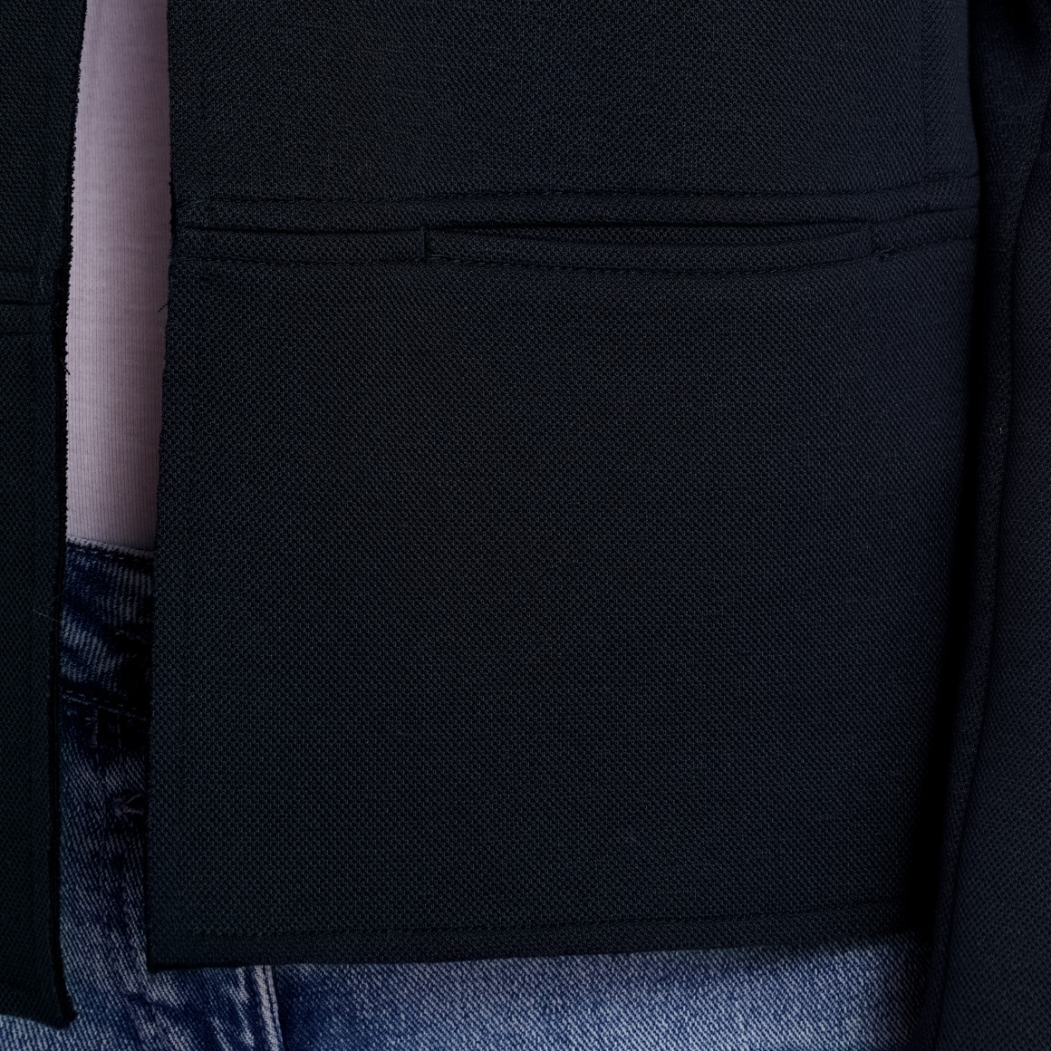 Damen Blazer mit leichter Struktur dunkelblau