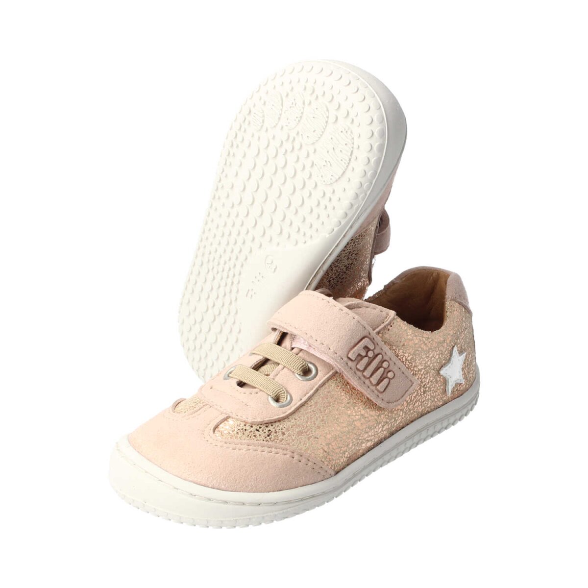 30045-60 ecru glitter SALIIMA nappa leather velcro Weite/M