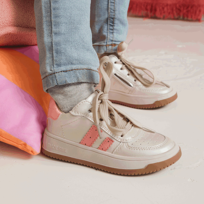 Shoesme metallic gouden sneaker Metallic, Microfiber leer | Meisjes schoene