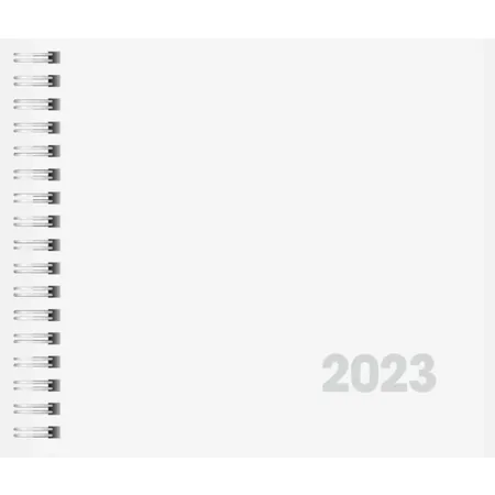 BRUNNEN Wochenkalender Buchkalender 16x15cm, ws2S/1W, Spirale, 2023