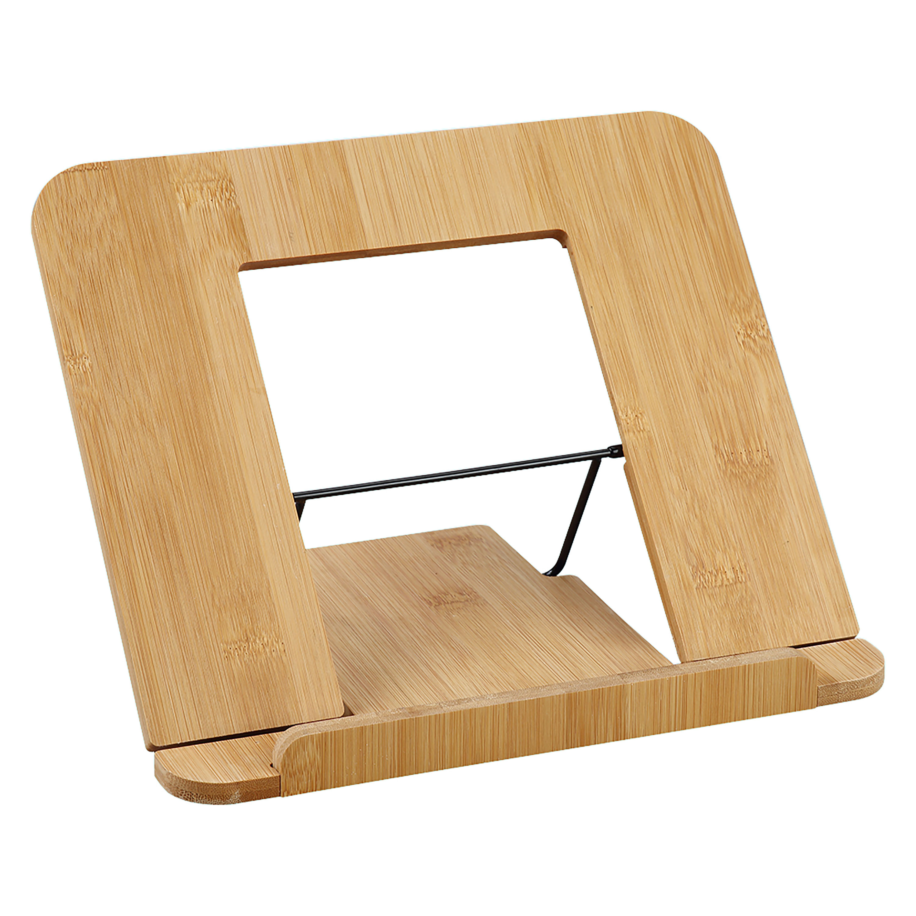 SUPORTE PARA PORTÁTIL AUCHAN BAMBOO E METAL 27X25.5X2.5CM
