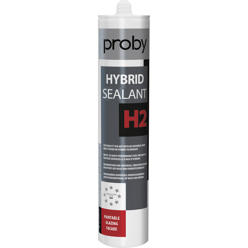 Beglazingskit H2 Zwart 290ml