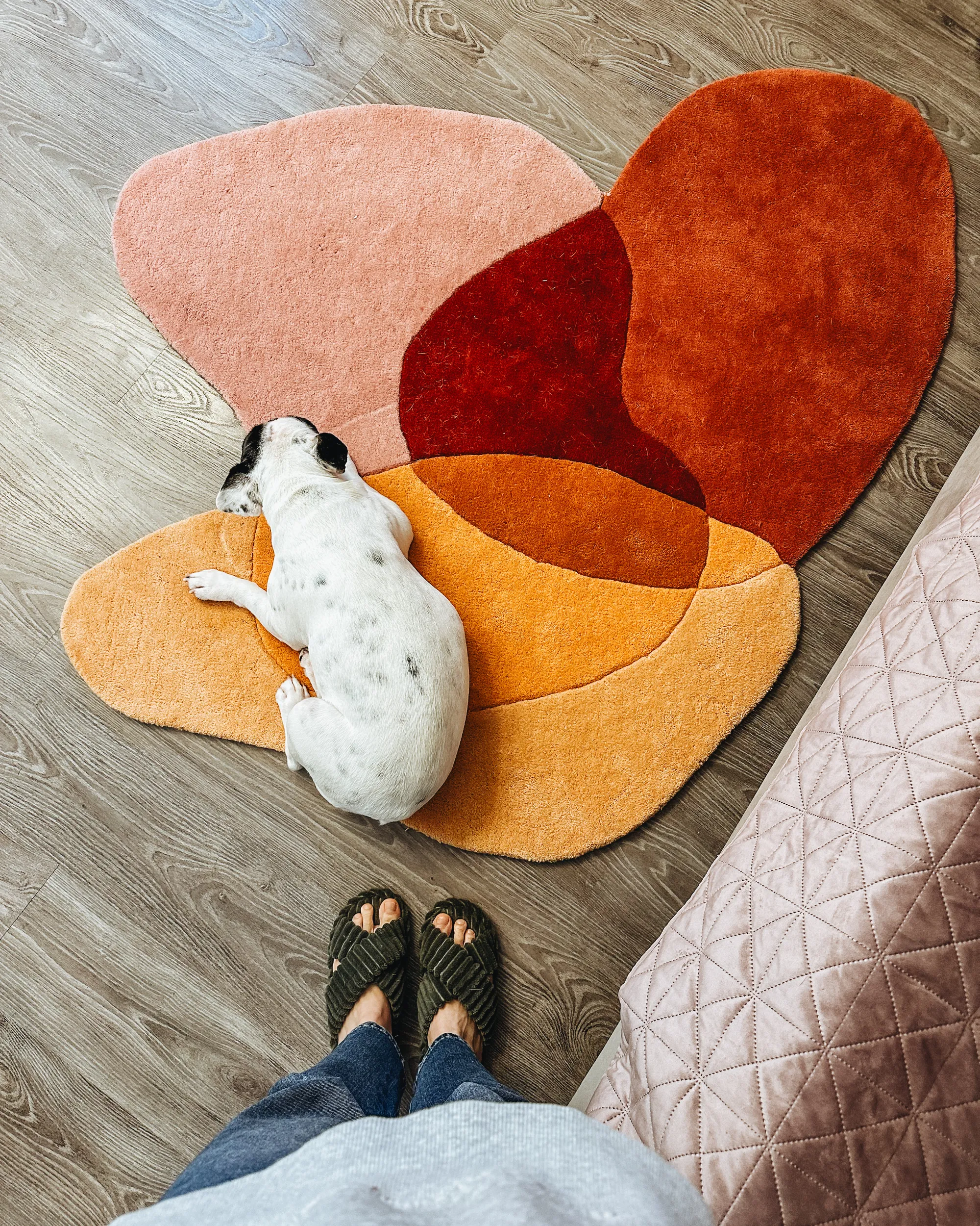 Vloerkleed SINJUWI Meerkleurig ø 140 cm Wol