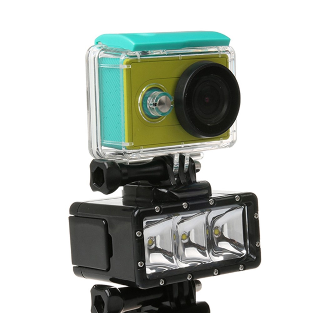 Wasserfestes LED Tauchlicht für GoPro bis 30 Meter - Schwarz
