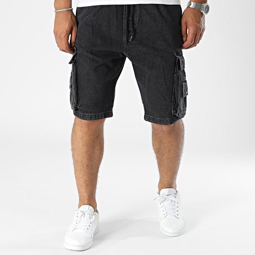 Short Cargo Jean Noir