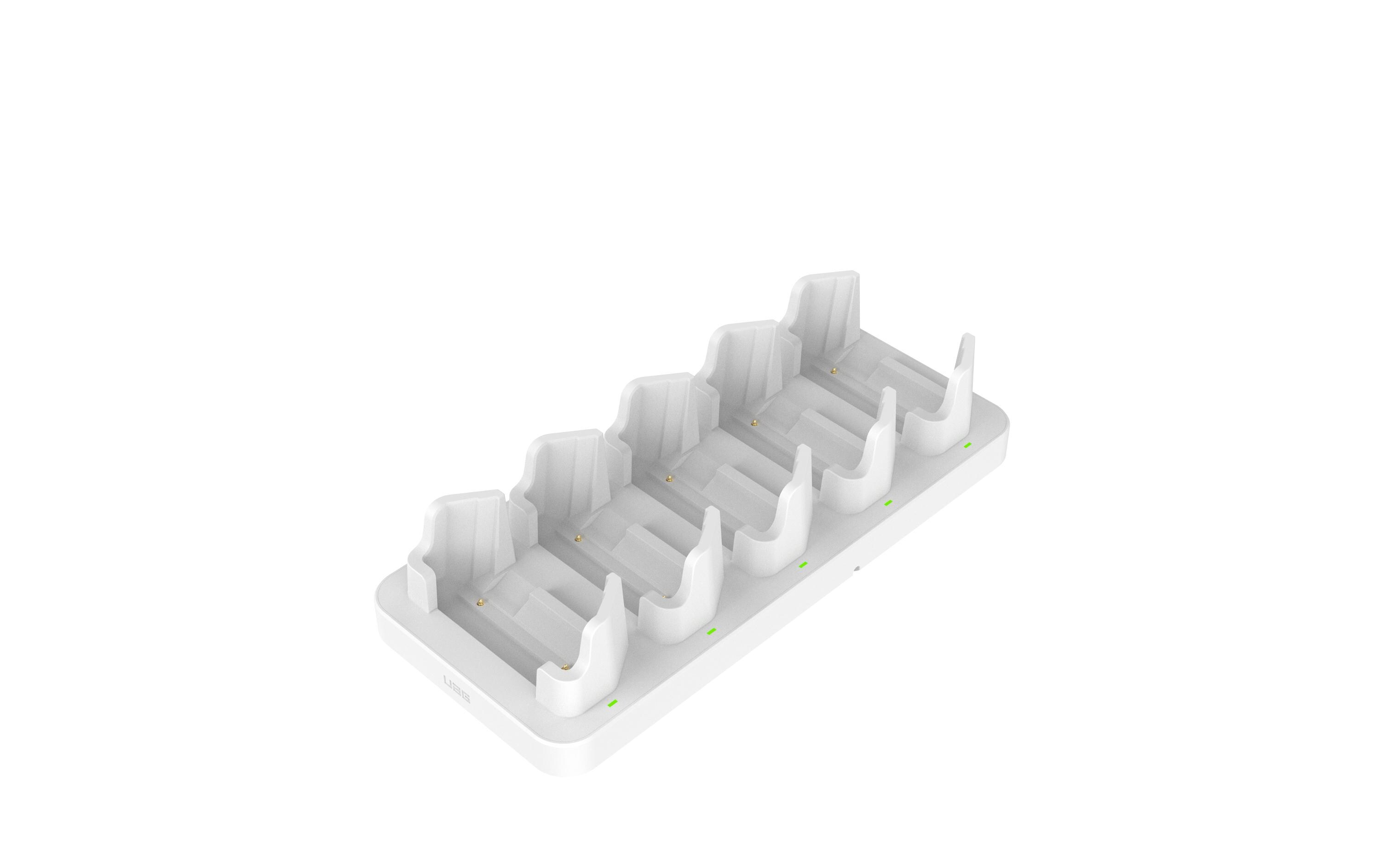 Ladestation Workflow 5 Slot Battery Charger Weiss<br>USB-Ladestation zum Laden von bis zu fünf Geräten
