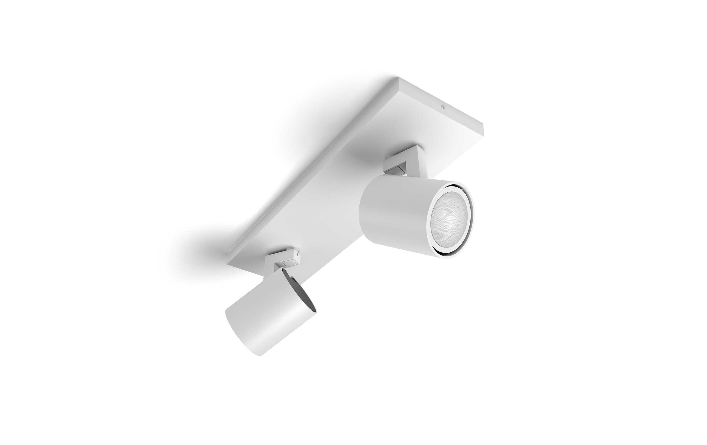 White Ambiance Runner Doppelspot Weiss<br>Individuell einstellbare Spots für perfektes Licht in jedem Raum