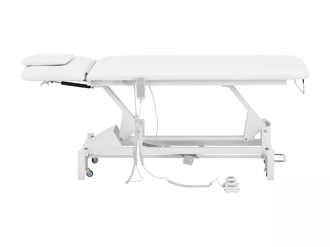 Table de massage professionnel métal blanche 208 x 37 x 53 cm 14_0003631