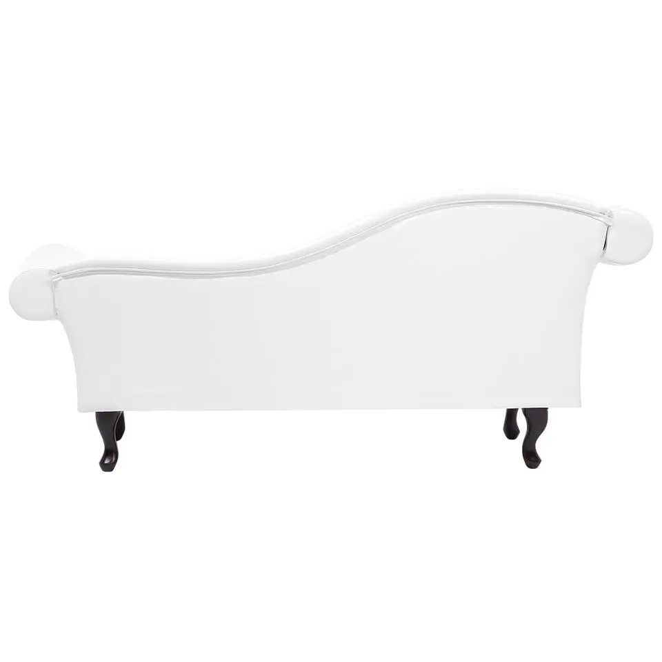 LATTES - Chaise longue - Wit - Linkerzijde - Kunstleer