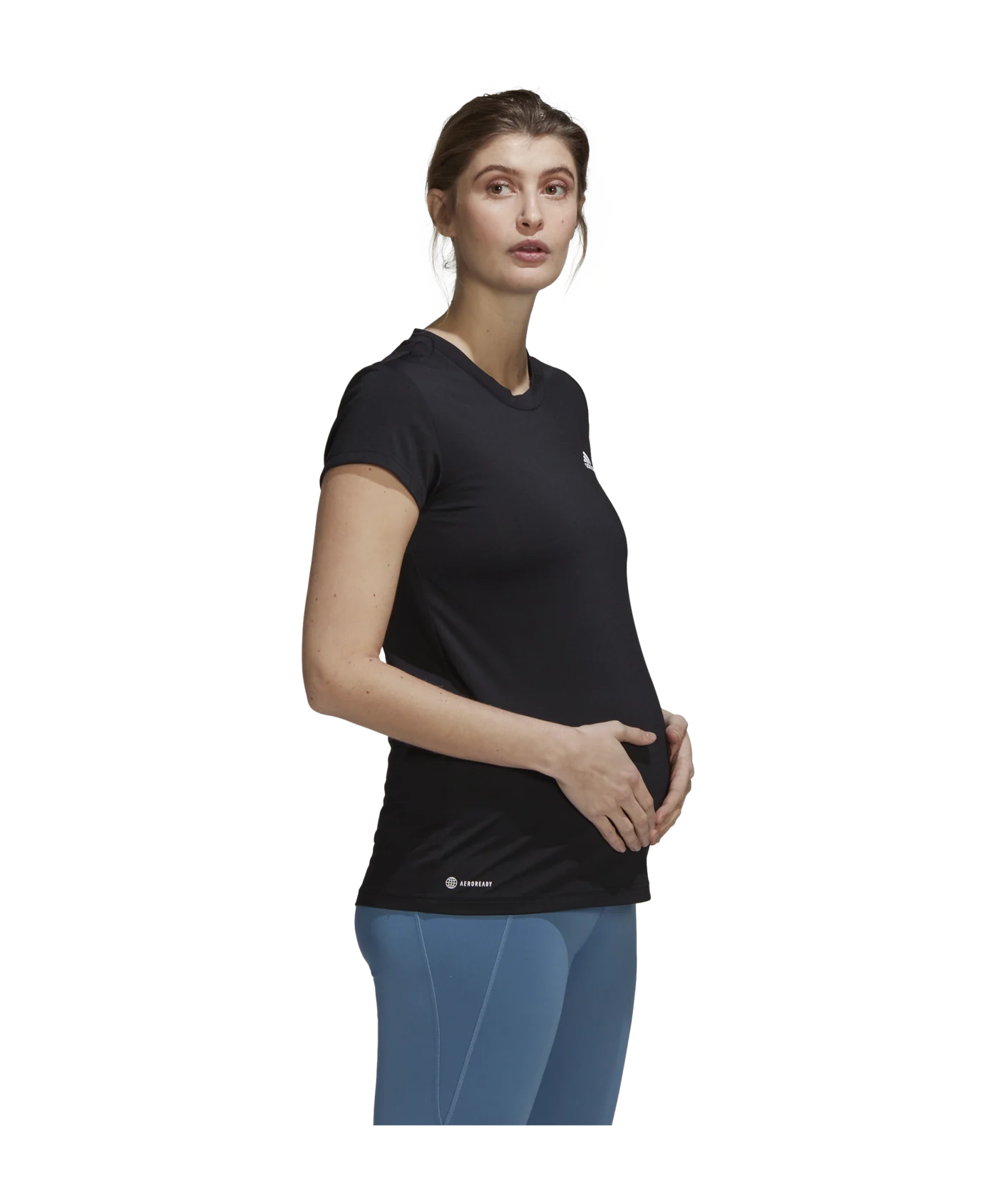 adidas Schwangerschaft T-Shirt Damen Schwarz