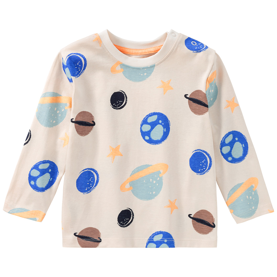 Topomini 2 Baby Langarmshirts im Set creme / salbei