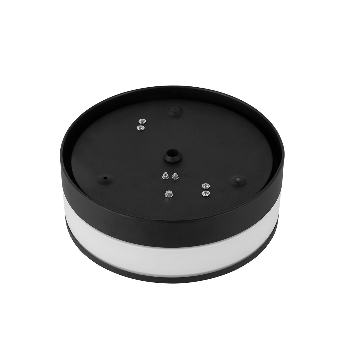 Moderne plafondlamp zwart 23 cm IP44  - Flavi