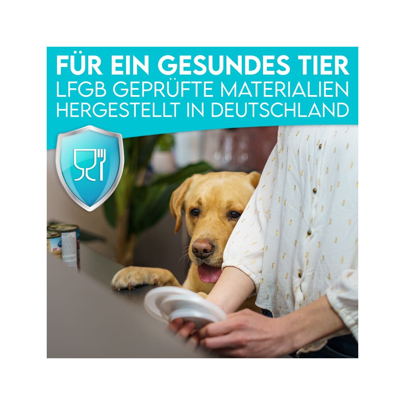 HUND IST KÖNIG Dosendeckel, Deckel für Dosen halten Tierfutter frisch, schließen Gerüche ein - 800g
