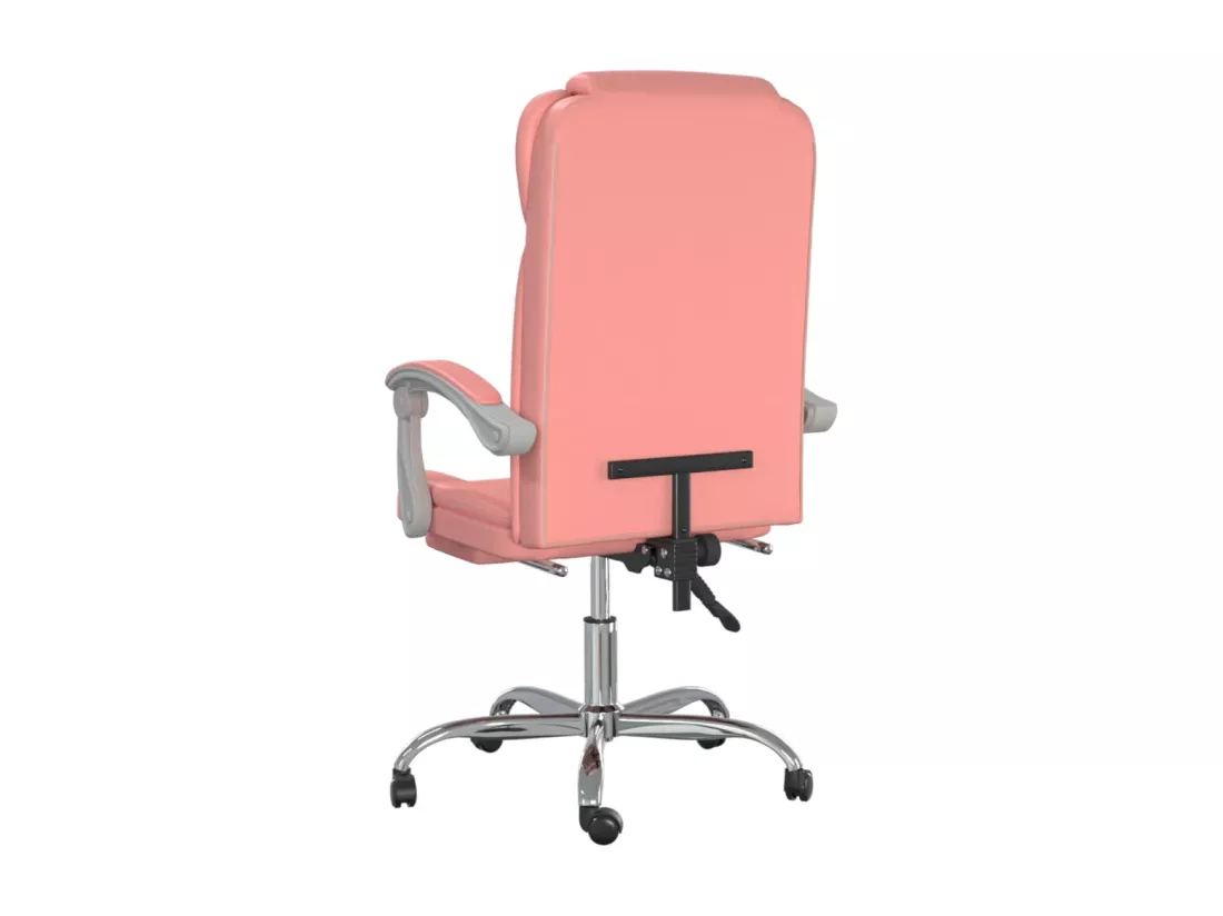 Fauteuil inclinable de bureau Rose Similicuir