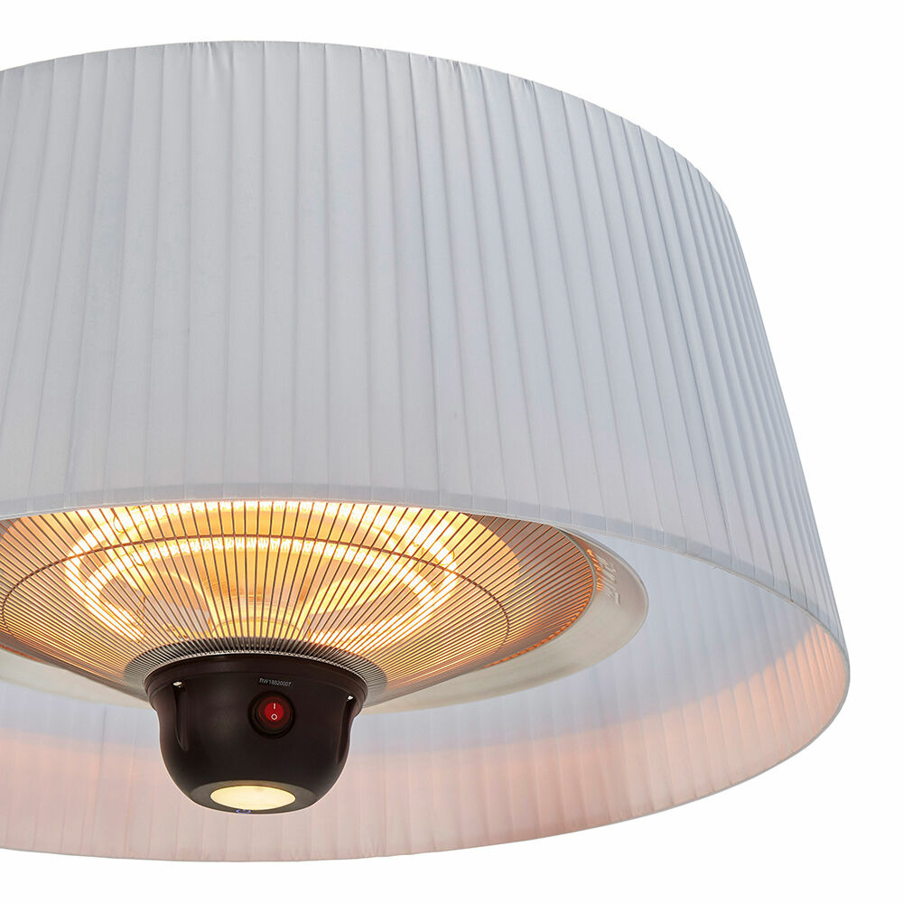Parasol chauffant suspendu électrique Sirmione blanc