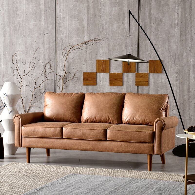Ainsley 74.01&rdquo; Rolled Arm Sofa