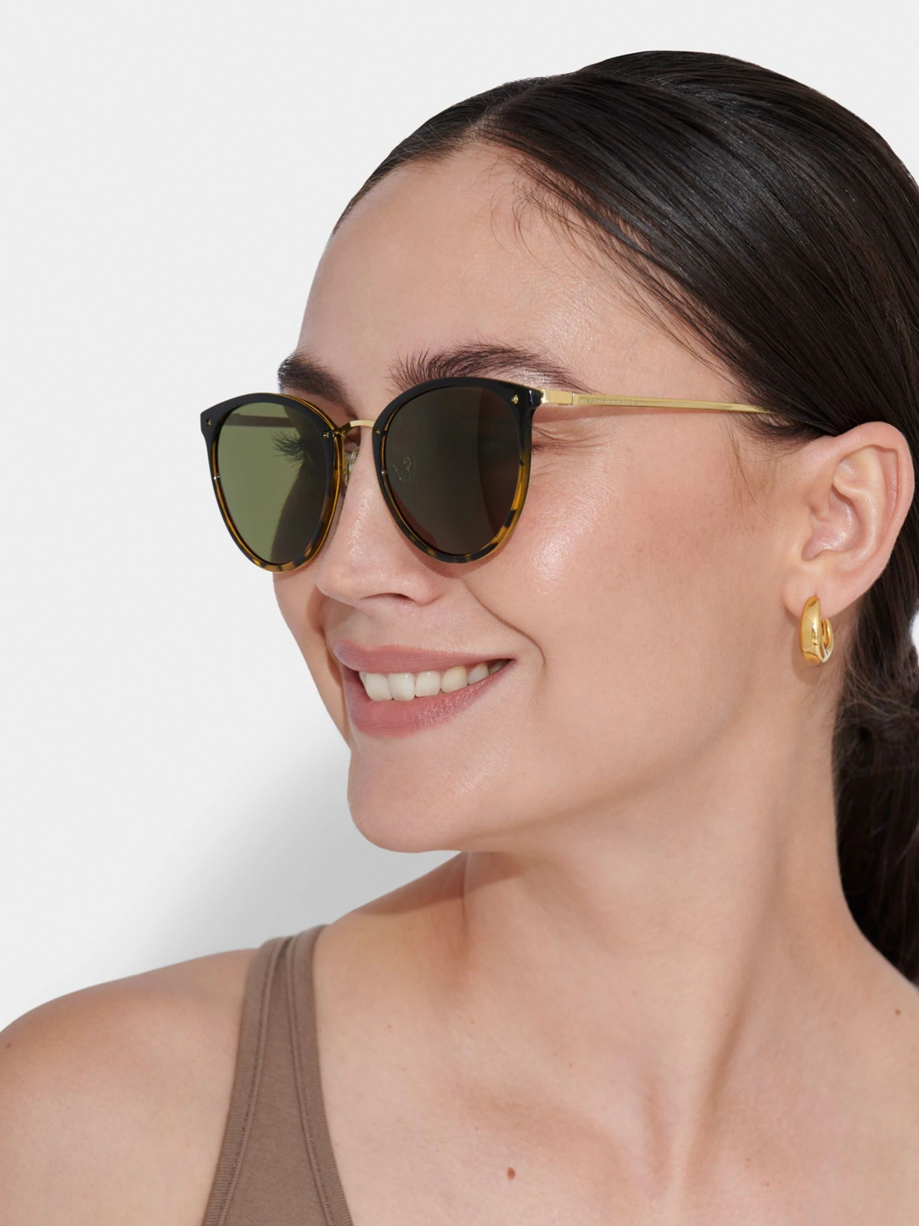 Katie Loxton SANTORINI | Gradient Black Tortoiseshell Sunglasses