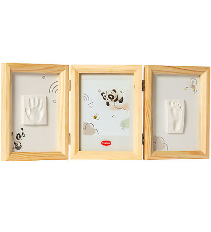 Tiny Love Abdruckset - Hand/Fuß - Doppelrahmen - Holz