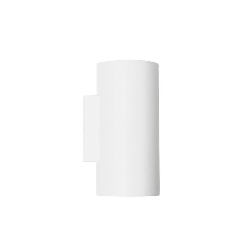Design wandlamp wit rond 2-lichts - Sab