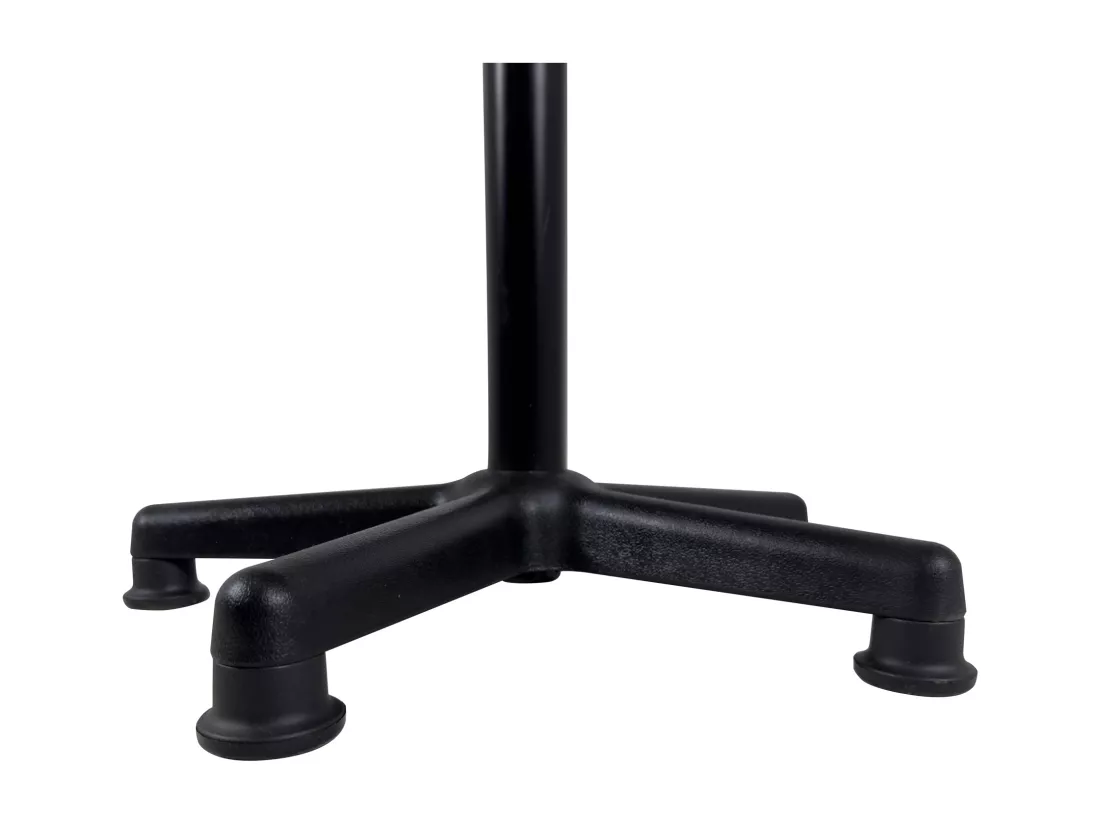 Tabouret travail caisse comptoir simili rembourré pivotant hauteur réglable 61-81 cm YÉ+ (blanc noir)