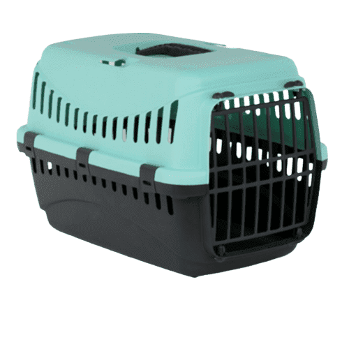Caixa de transporte para animais de estimação Bergamo GIPSY em plástico - 58x38x38cm, cor menta